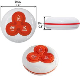 Изображение 2 Кнопка вызова Recs R-333 Red/White