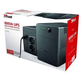 Зображення 5 ДБЖ Trust Maxxon 800VA UPS Black &ndash; 23503 800 ВА