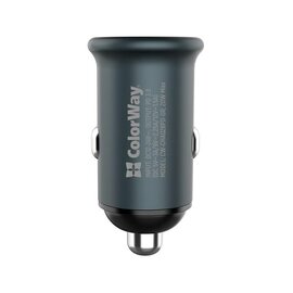 Зображення 6 Зарядний пристрій ColorWay (1USBx3A, 20W) Power Delivery Port Gray &ndash; CW-CHA028PD-GR