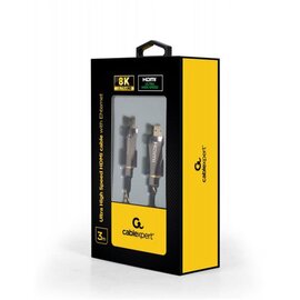 Изображение 2 Кабель мультимедийный Cablexpert HDMI - HDMI v.2.1, 3м, Black - CCBP-HDMI8K-3M