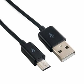 Изображение  Кабель REAL-EL Premium Fabric USB-microUSB 2m, Black - EL123500048