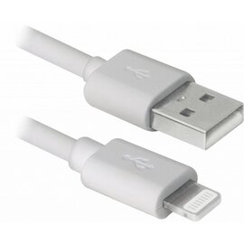 Изображение  Кабель REAL-EL Rainbow USB Type-C-Lightning 1m, White - EL123500054