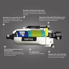 Изображение 3 Пневмоинструмент Toptul KAAU0808