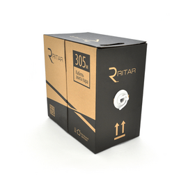 Зображення  Кабель вита пара Ritar UTP 6 4x2x0.54 Cu внутр. (мідь) 305м