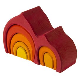 Изображение  Конструктор NIC Дом Габли красный, NIC523020