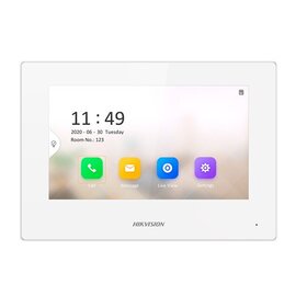 Изображение  Цифровой видеодомофон HikVision DS-KH6320-LE1 White, Цвет корпуса: белый