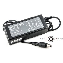 Изображение  Блок питания ноутбука PowerPlant для Toshiba 220V, 19V 60W 3.16A, 6.3х3.0мм - TO60F6330