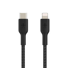 Изображение 4 Кабель Belkin USB-С - Lightning, BRAIDED, 2m, black - CAA004BT2MBK