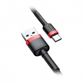 Изображение 3 Кабель Baseus Cafule Series USB-USB Type-C, 2м Red/Black - CATKLF-C91