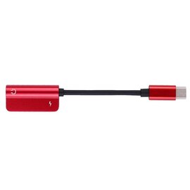 Зображення 3 Адаптер Extradigital USB Type C (M)-3.5 мм/USB Type C (F), Red - KBA1761