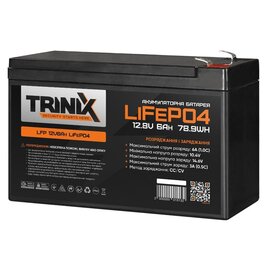 Зображення  Lifepo4 акумулятор Trinix LFP 6.0 Ач, 12В