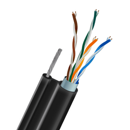 Изображение  Кабель витая пара Kraft Energy FTP 5e 4x2x0.50 Cu с проволокой 7x0.45 (медь) 305м (33-00054)