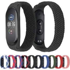 Зображення 2 Ремінець  BeCover Elastic Nylon Style для Xiaomi Mi Smart Band 5/Mi Smart Band 6 Size S Black/Red - 706135