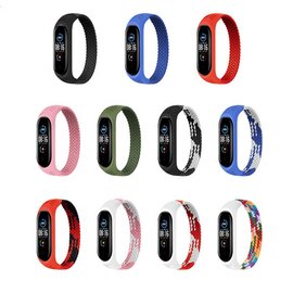 Зображення 2 Ремінець  BeCover Elastic Nylon Style для Xiaomi Mi Smart Band 5/Mi Smart Band 6 Size S Red/White - 706137