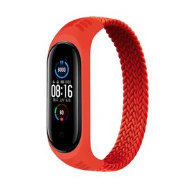 Зображення  Ремінець  BeCover Elastic Nylon Style для Xiaomi Mi Smart Band 5/Mi Smart Band 6 Size L Red - 706166