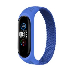 Зображення  Ремінець  BeCover Elastic Nylon Style для Xiaomi Mi Smart Band 5/Mi Smart Band 6 Size M Deep Blue - 706149