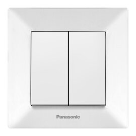 Изображение  Выключатель Panasonic Arkedia Slim WNTC00092WH-UA White без подсветки