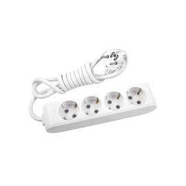 Изображение  Сетевой фильтр Panasonic X-tendia WLTB04432GR-UA 3m Grey 4 розеток, Длина шнура: 2 м