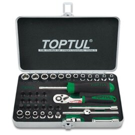 Зображення  Набір інструментів Toptul 1/4" 38iшт. - GCAD3801