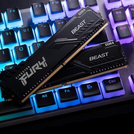 Зображення 5 Оперативна пам`ять Kingston Fury Beast Black DDR4 2x32768Mb 3600MHz &mdash; KF436C18BBK2/64
