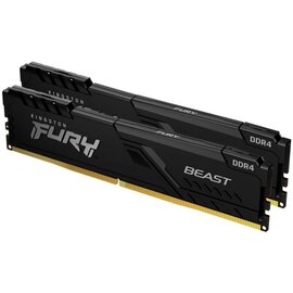 Изображение 2 Оперативная память Kingston Fury Beast Black DDR4 2x32768Mb 3200MHz &mdash; KF432C16BBK2/64