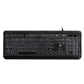 Изображение  Клавиатура 2E KS120 USB Black &mdash; 2E-KS120UB
