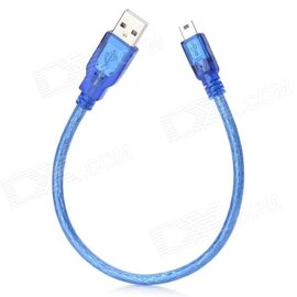 Изображение  Кабель Voltronic USB 2.0 (AM/Miсro 5 pin), 0.3м, Blue - YT-AM/Mc-0.3B