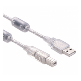 Изображение  Кабель Voltronic USB 2.0 AM/BM, 1.8м, Transparent - YT-AM/BM-1.8T
