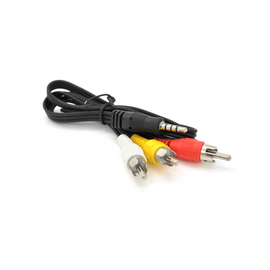 Изображение  Аудио кабель Voltronic DC3.5 (папа) => 3хRCA (папа), 0.5 м, Black - YT-3.5(M)/3хRCA(M)-0.5