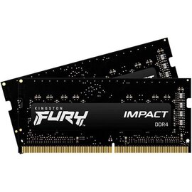 Зображення  Модуль пам`яті Kingston SoDIMM Fury Impact DDR4 2x16384Mb 3200Mhz &mdash; KF432S20IBK2/32
