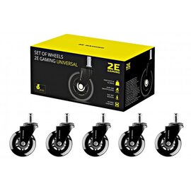 Зображення 5 Крісло 2E Gaming Universal 64мм 5 шт Black - 2E-GWH-003-BK