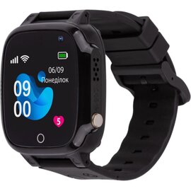 Изображение  Смарт-часы AmiGo GO008 Milky GPS WiFi Black