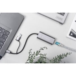 Зображення 2 Адаптер Digitus USB-C/USB 3.0 - 2.5 Gbps Ethernet - DN-3028