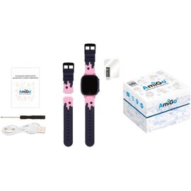 Зображення 6 Смарт-годинник AmiGo GO008 Milky GPS WiFi Pink