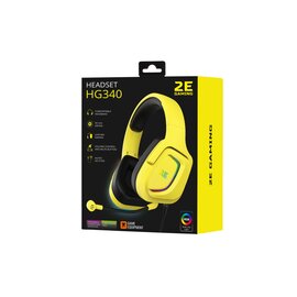 Зображення 2 Навушники 2E 2E-HG340YW RGB 3.5mm Yellow
