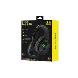 Зображення 2 Навушники 2E 2E-HG340BK-7.1 RGB USB 7.1 Black зйомний