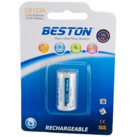 Зображення 2 Акумулятор Beston Lithium CR123A/16340 600mAh BL 1шт