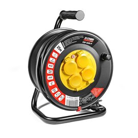 Зображення 3 Stark CRP 1525-P, 25 м, black 4 розеток
