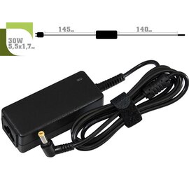 Зображення  Блок живлення ноутбука 1StCharger для Dell 19V 30W 1.58A 5.5х1.7мм + cable power - AC1STDE30WC