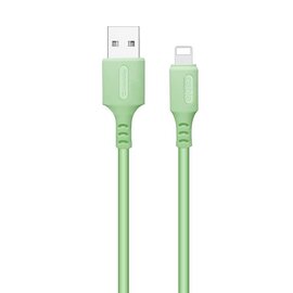 Зображення  Кабель ColorWay USB-Lightning, soft silicone, 2.4А, 1м, Green - CW-CBUL042-GR