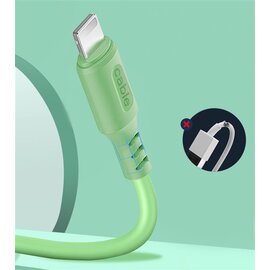Зображення 5 Кабель ColorWay USB-Lightning, soft silicone, 2.4А, 1м, Green - CW-CBUL042-GR