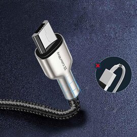 Зображення 6 Кабель ColorWay USB-microUSB, head metal, 2.4А, 1м, Black - CW-CBUM046-BK