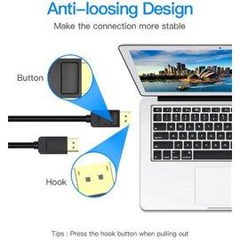 Изображение 3 Vention DisplayPort-DisplayPort, 1 m, v1.2, Black - HACBF