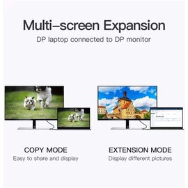 Изображение 4 Vention DisplayPort-DisplayPort, 1 m, v1.2, Black - HACBF