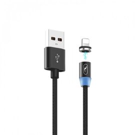 Зображення  Кабель SkyDolphin S59L Magnetic USB - Lightning 1м, Black - USB-000440