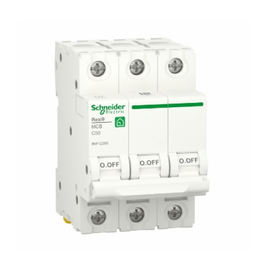 Зображення  Автоматичний вимикач Schneider Electric RESI9 3Р 50А (6кА)