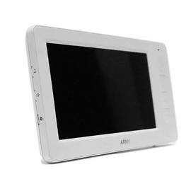 Зображення 2 Домофонна система Arny AVD-7006 White/Grey, Колір (домофон + панель): білий + сірий