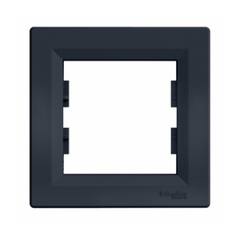 Зображення  Рамка для вимикачів Schneider Electric Asfora EPH5800171 Antracite одинарна
