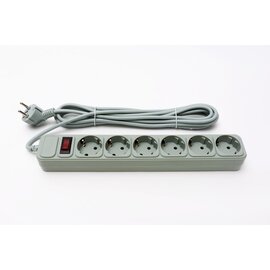 Зображення  ProLogix PRS-075P6-45G, 6 р, 4.5 м, Grey 6 розеток, Довжина шнура: 4.5 м