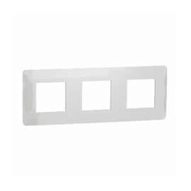 Зображення  Рамка для розетки Schneider Electric Unica NU200618 White трійна